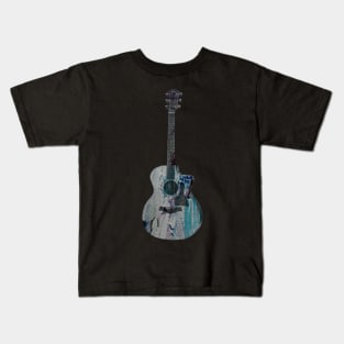 Colour Acoustic Guitar Kids T-Shirt